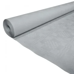 Papirdug damask i sølv