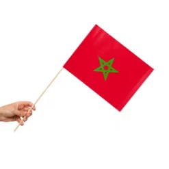 Papirflag på pind 10 stk - Marokko