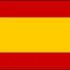 Papirflag Spanien på pind, A4