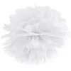 Papir pom pom hvid Ø35