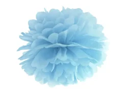Papir pom pom Lyseblå Ø35