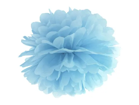 Papir pom pom Lyseblå Ø35