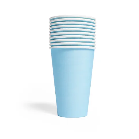Papkopper i lyseblå 350ml