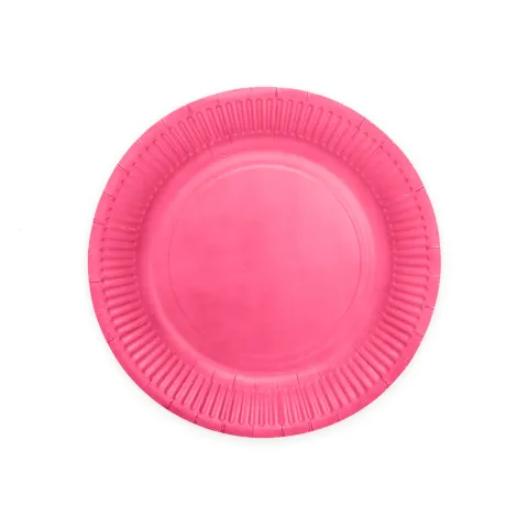 Paptallerken i Pink 23cm