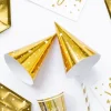 Partyhatte i guld med stjerner