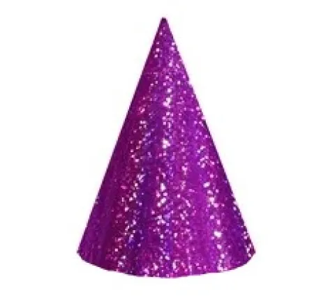 Partyhatte Metallic i pink