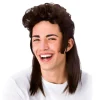 Paryk Mullet i mørkebrun