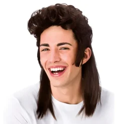 Paryk Mullet i mørkebrun