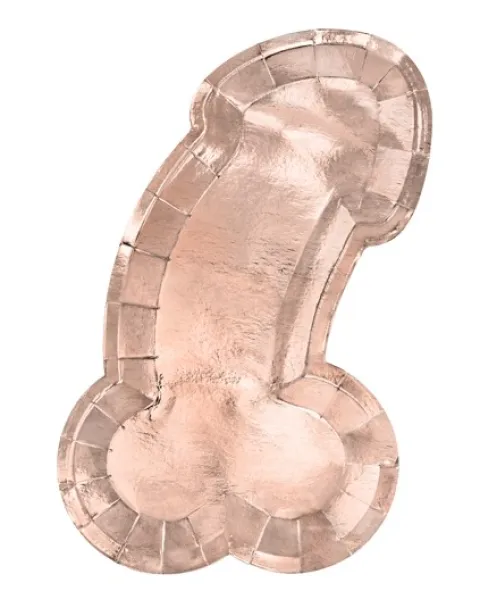 Penis tallerken i rosegold