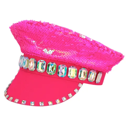 Pink Cap med sten