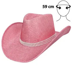 Pinkglitter cowboyhat 