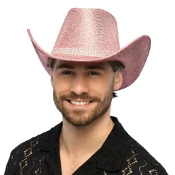 Pinkglitter cowboyhat 