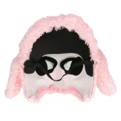 Pink Puddel Plys halvmaske