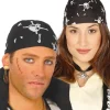Pirat bandana med kranier