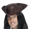Pirathat brun trikorn