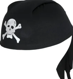 Pirat hat sort stof