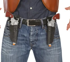 2 Pistoler med etui og Badge