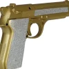 Pistol i guld-glitter