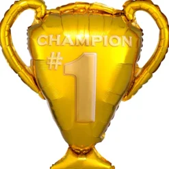 Pokal folieballon i guld - Champion
