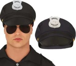 Police hat - Sort