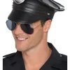 Politi kasket sort latex - Deluxe