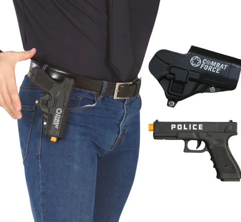 Politi Pistol med Hylster