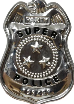 Politi skilt - Super police i Metal