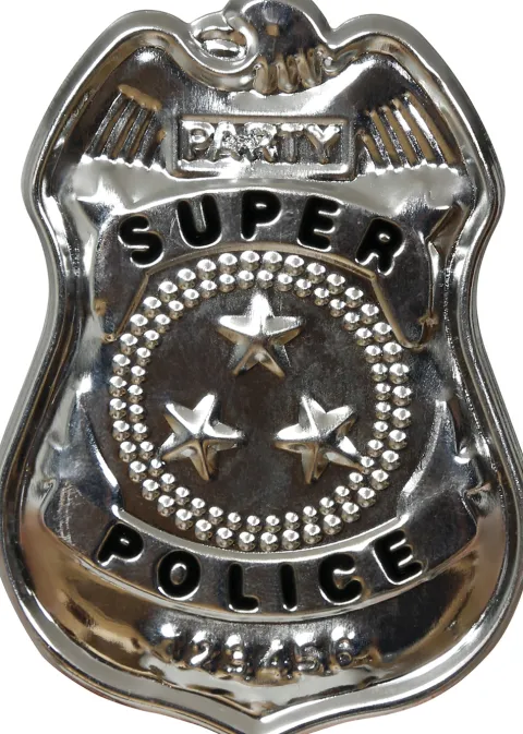 Politi skilt - Super police i Metal