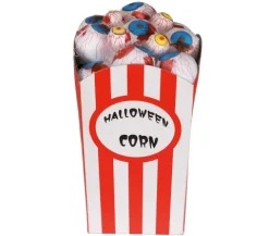 Popcornbæger med blodige øjne