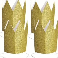 Prinsessekroner i glitter karton