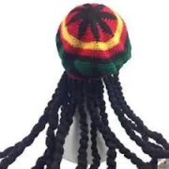 Rasta hat Hæklet med dreadlocks