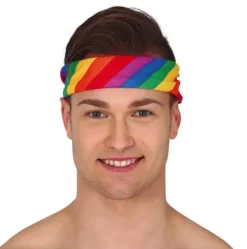 Regnbuefarvet bandana