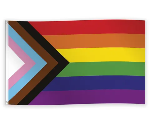 Regnbue flag - Progress