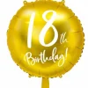 18 år Folieballon GULD