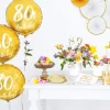 80 år Folieballon i GULD