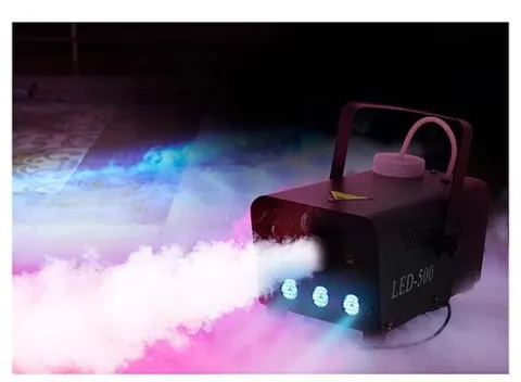 Røgmaskine med 3 LED lys 400W