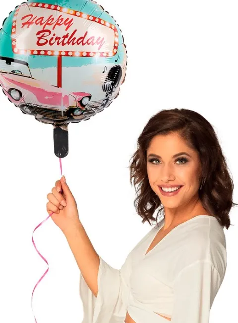 Rock´n Roll happy birthday folieballon