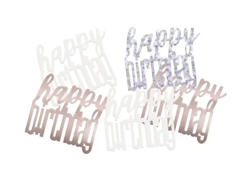 Rosegold Happy Birthday Konfetti
