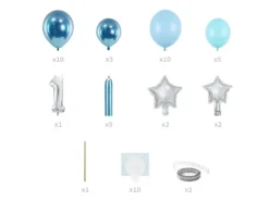 1 års Ballon dekoration i blå