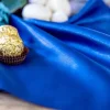 Satin Bordløber smal marineblå