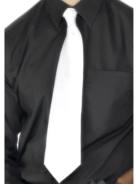 Satin slips hvid - Deluxe