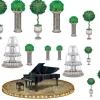 Scene dekoration med piano