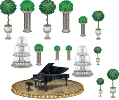 Scene dekoration med piano