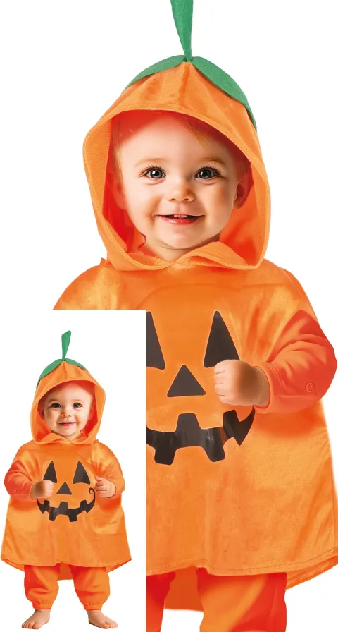 Sødt Græskar Poncho til Baby