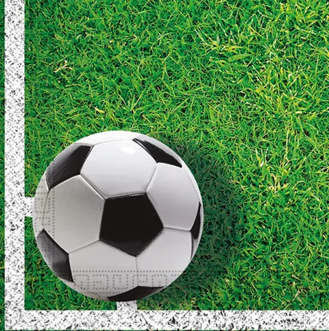 Serviet med Fodbold