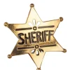 Sheriff Stjerne guldfarvet metal