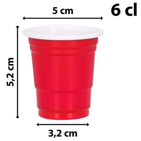 Shotglas - Red Cups 20stk