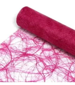 Sizoweb bordløber i pink - cerise