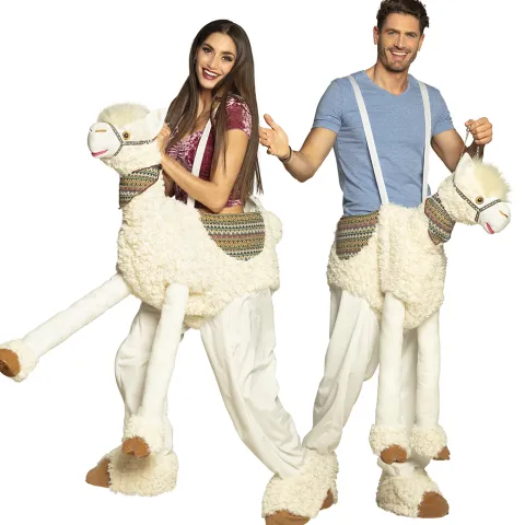 Sjovt Rid på Lama Kostume