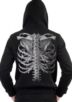 Skelet Hoodie m. maske